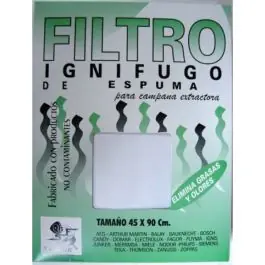 Filtro campana espuma 60x45 1 unidad blanco sanfor