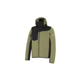 Sudadera con cremallera 330 gr fynor verde / negro talla l issaline
