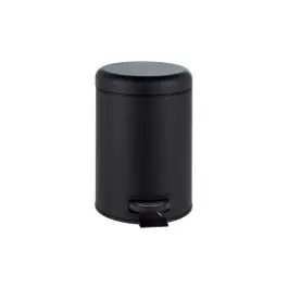 Papelera baño con pedal leman negro 5 l wenko