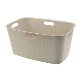 Cesto ropa l softex 45l blanco tiza curver