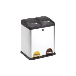 Cubo reciclaje 2 compartimientos 30 l iris