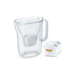 Jarra filtrante style essential blanca + 2 filtros maxtra pro 2,4l brita