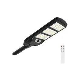 Farola solar industrial negro sensor pir 12w 1500lm 6500k ip54 arteconfort