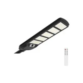 Farola solar industrial negro sensor pir 20w 3000lm 6500k ip54 arteconfort
