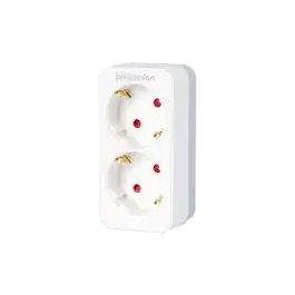 Ladron uno a d.os sin interruptor blanco 16a 250v ip20 arteconfort