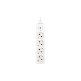 Base multiple con interruptor blanco 4 tomas 3mt arteconfort