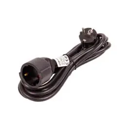 Prolongador 3x1,5 negro 16a 3mt ip20 arteconfort