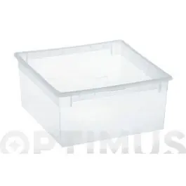 Caja multiusos light box transparente 23 l terry