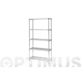 Estanteria 3 baldas metal stylo 90 x 60 x 35 cm kit closet