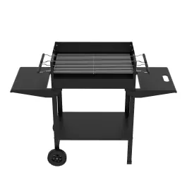 Barbacoa carbon trolly con ruedas 121x48x88cm natuur