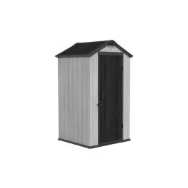 Caseta polipropileno apex sheid gris/blanca h207x111x109cm natuur