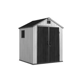 Caseta polipropileno apex sheid gris/blanca h224x176x166cm natuur