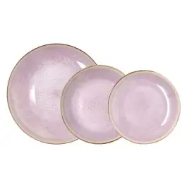 Vajilla 12 pzas porcelana lanai rosa bidasoa