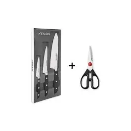 Juego cuchillos manhattan + tijera 4pz arcos