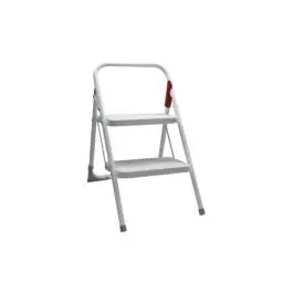 Taburete plegable 2 peldaños homologado m/10 2 peldaños blanco rolser
