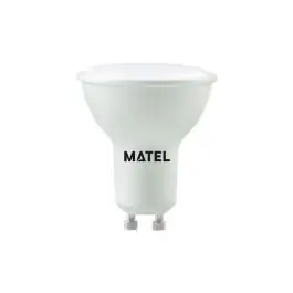 Bombilla dicroica led gu10 8w 800lm 6400k matel