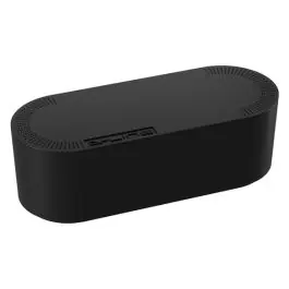 Caja gestion de cables grande d-line negra luceco