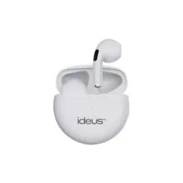 Auriculares bluetooth 5.0 con estuche de carga sensor tactil blanco ideus