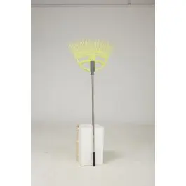 Escoba recogehojas polipropileno 3 en 1 mango acero inox natuur