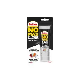 Adhesivo montaje no mas clavos cristal 90 gr pattex