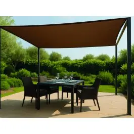 Malla ocultacion sombreo 230gr 02x05m marron natuur
