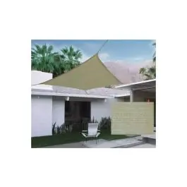 Toldo vela sombreo cuadrado polietileno 185gr 03x03m arena natuur