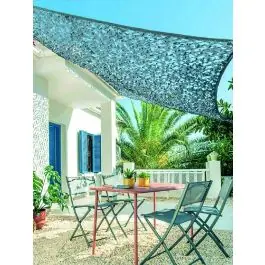 Toldo vela sombreo rectangular camuflaje 02x03m gris natuur