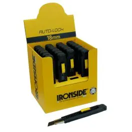 Cuter multiuso autobloqueo 18mm abs display 24 uds 158x38x20mm ironside