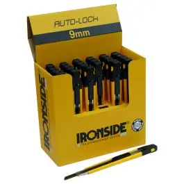 Cuter multiuso auto-lock marco 9mm abs display 24 uds 144x17mm ironside