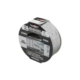 Cinta adhesiva señalización reflectante 25mtx50mm blanca con base de aluminio target