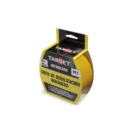 Cinta adhesiva señalización 33mtx50mm amarilla target