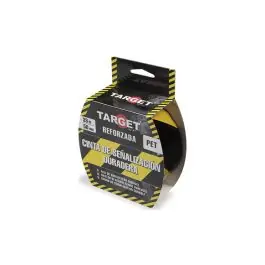 Cinta adhesiva señalización 33mtx50mm amarilla/negra target