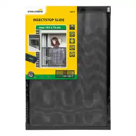 Mosquitera ventana extensible fibra vidrio 70x100-193cm antracita schellenberg