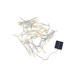 Guirnalda de carga solar luceo 10 m luz calida con sensor crepuscular newgarden