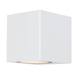 Aplique exterior confo blanco 1xgu10 ip44 cristalrecord