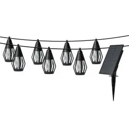 Guirnalda solar led selene negro 16k 200lm efecto llama garza