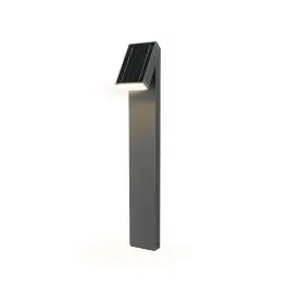 Farola solar led lyra gris 500lm 3000k garza