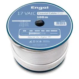 Cable antena coaxial blanco 100 metros axil