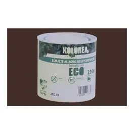 Esmalte al agua eco satinado 250 ml pardo kolorea