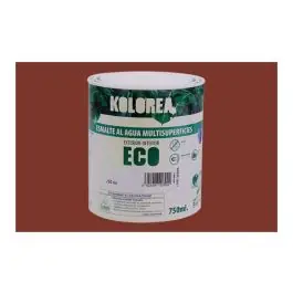 Esmalte al agua eco satinado 750 ml rojo ingles kolorea
