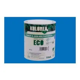 Esmalte al agua eco satinado 750 ml azul luminoso kolorea
