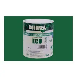 Esmalte al agua eco satinado 750 ml verde hierba kolorea