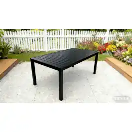 Mesa aluminio rectangular 175x100 cm antracita import