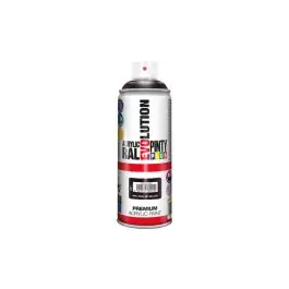 Pintura spray acrilica evolution brillo 520 cc ral 9005 negro intenso pintyplus