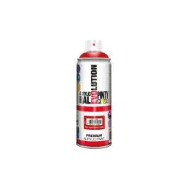 Pintura spray acrilica evolution brillo 520 cc ral 3020 rojo trafico pintyplus