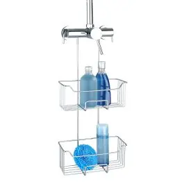 Cesto doble para la ducha de acero inoxidable serie milo wenko