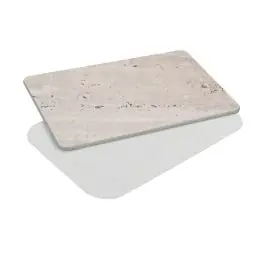 Alfombra de baño diatomita gris marmoleado 39 x 1 x 60 cm wenko