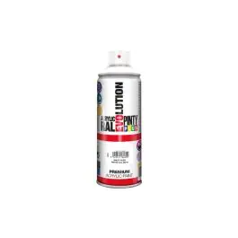 Pintura spray acrilica evolution mate 520 cc ral 9010 blanco puro pintyplus