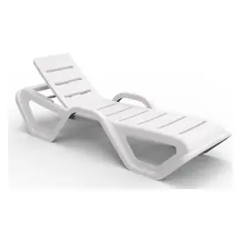 Tumbona resina monoblock 2025 blanca shaf