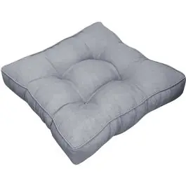 Cojin colchon gris claro 50x50x10cm panama ligth grey madison